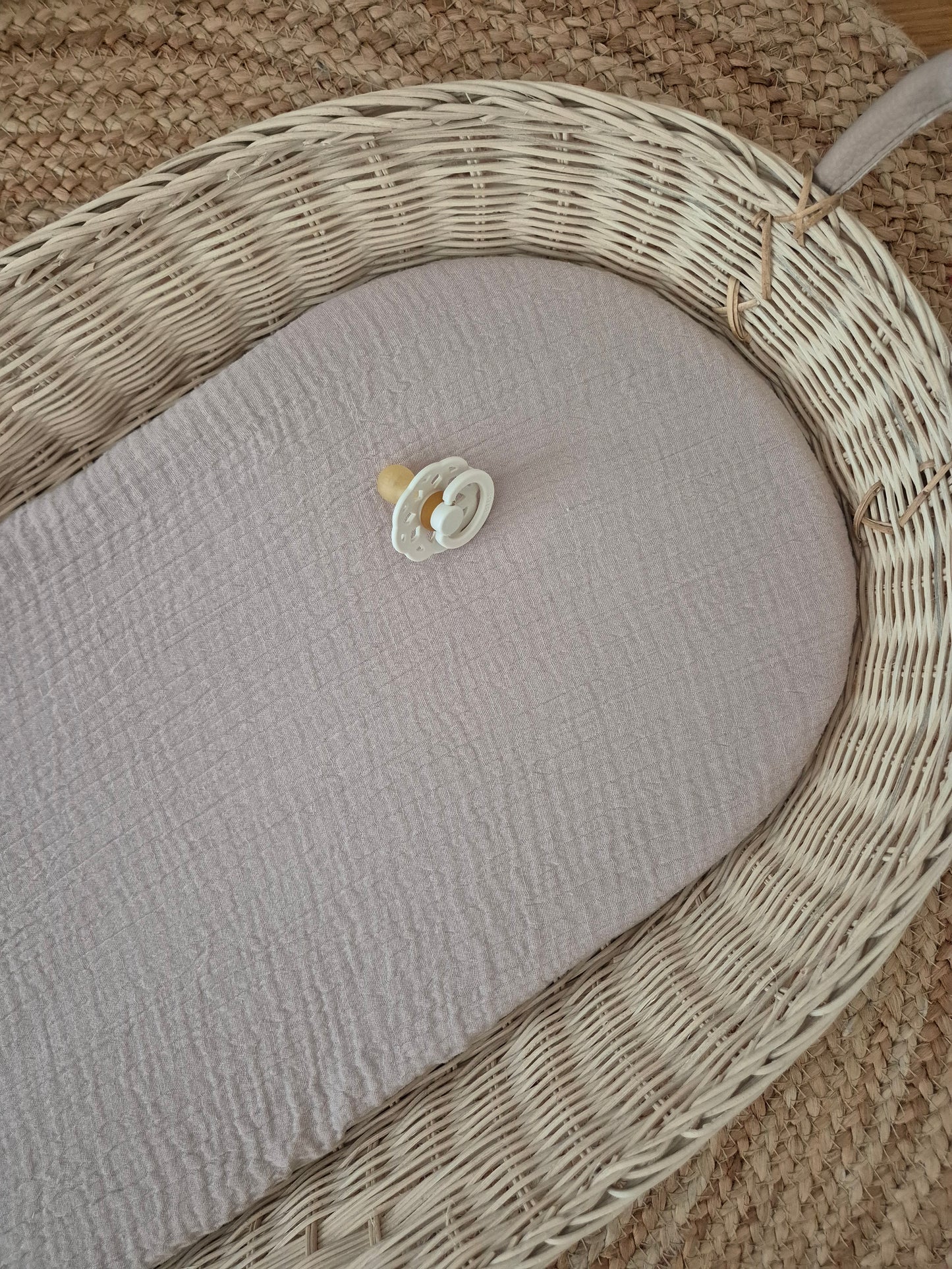 Drap housse pour couffin - galet