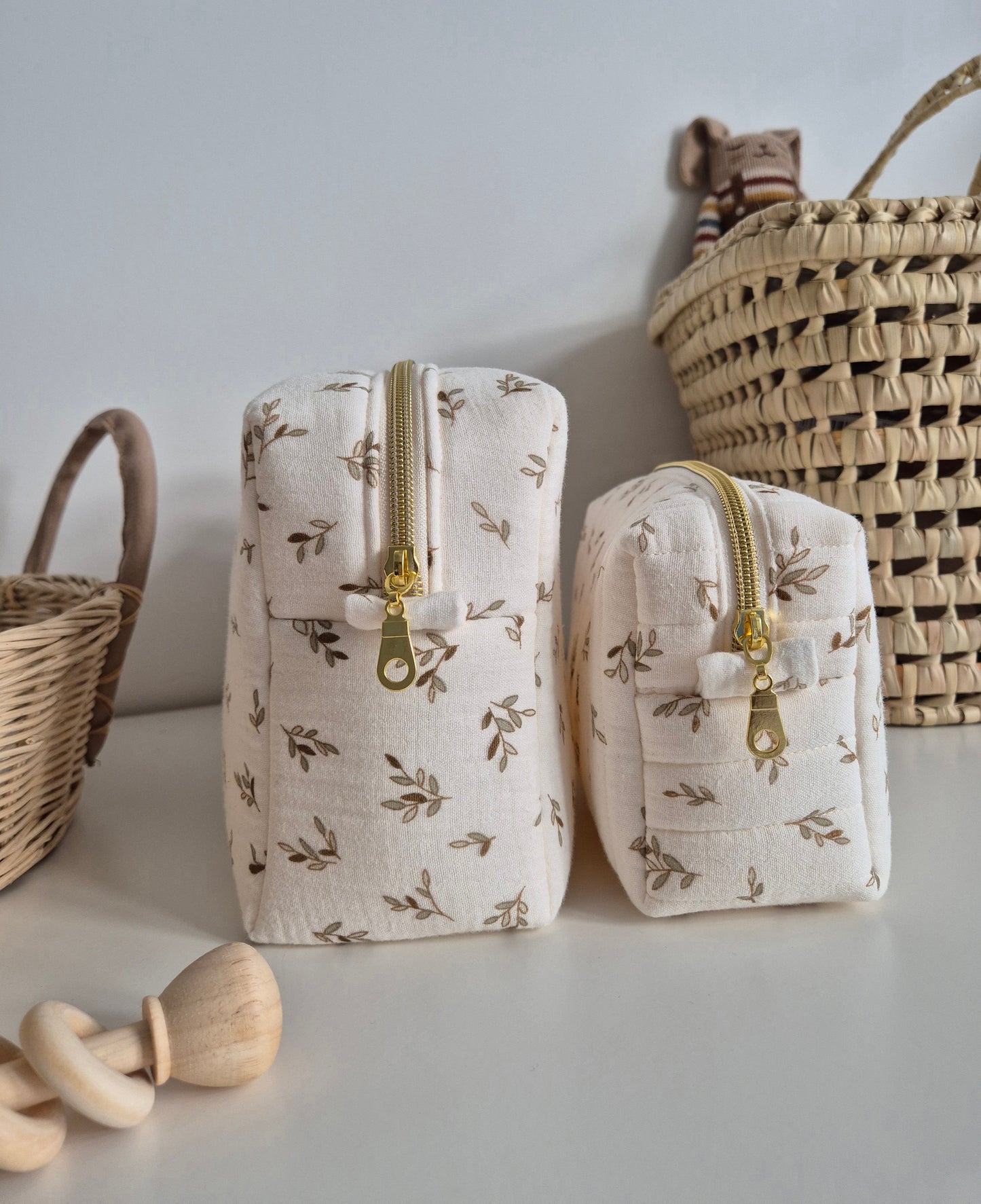 Trousse de toilette - feuilles