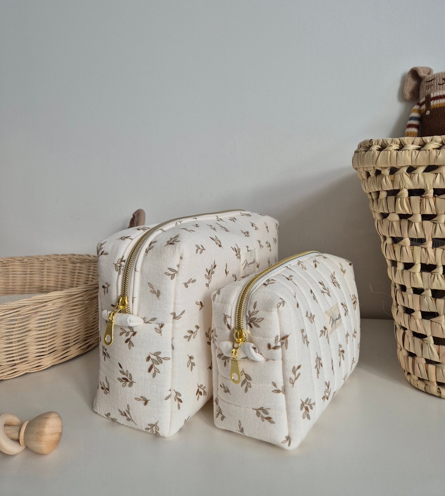 Trousse de toilette - feuilles