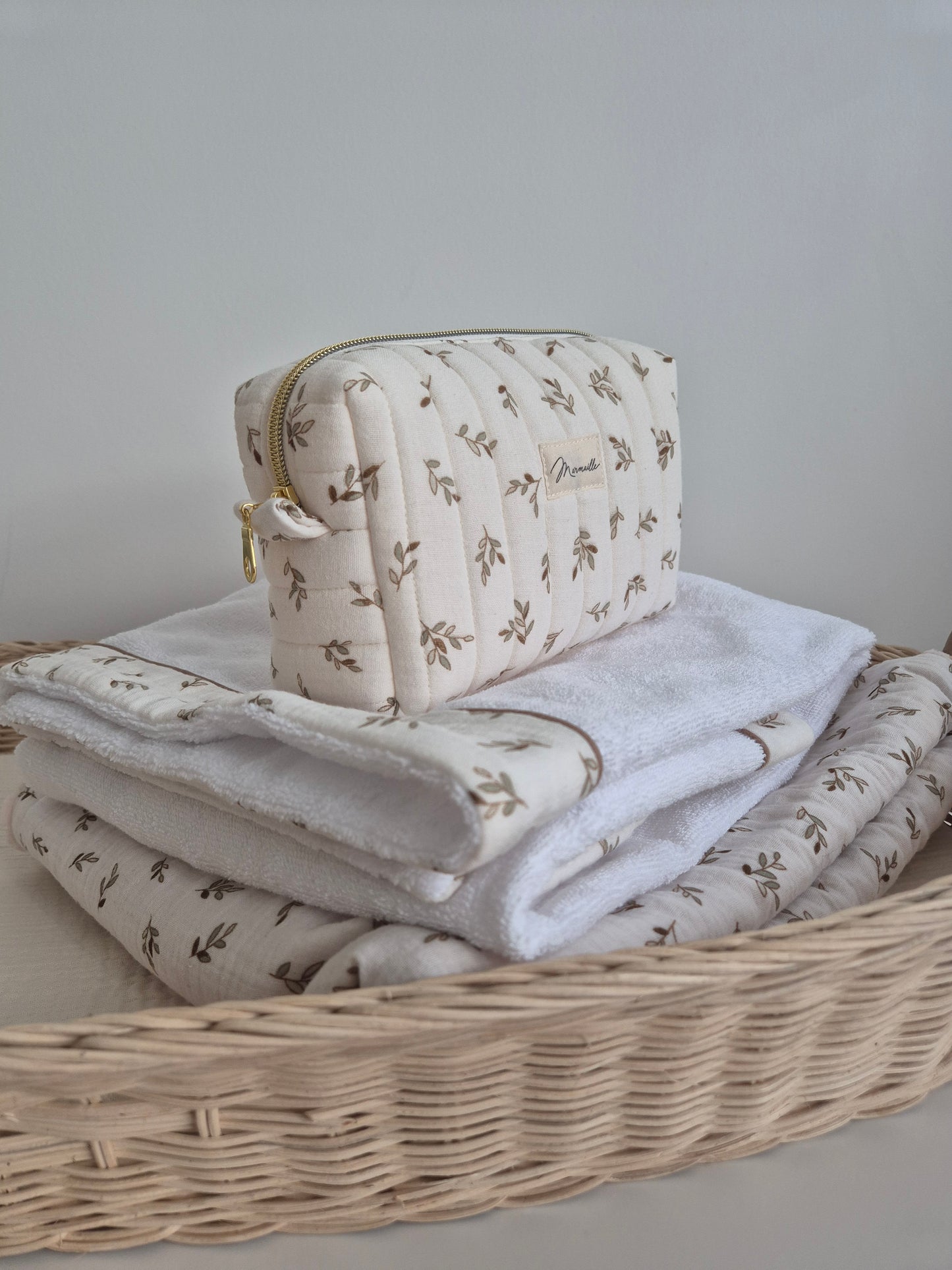 Trousse de toilette - feuilles