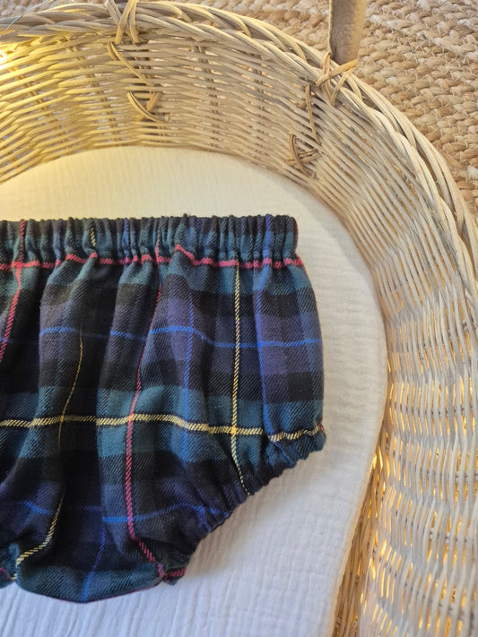 Bloomer - tartan bleu