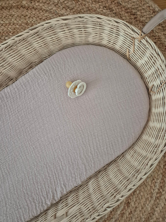 Drap housse pour couffin - galet