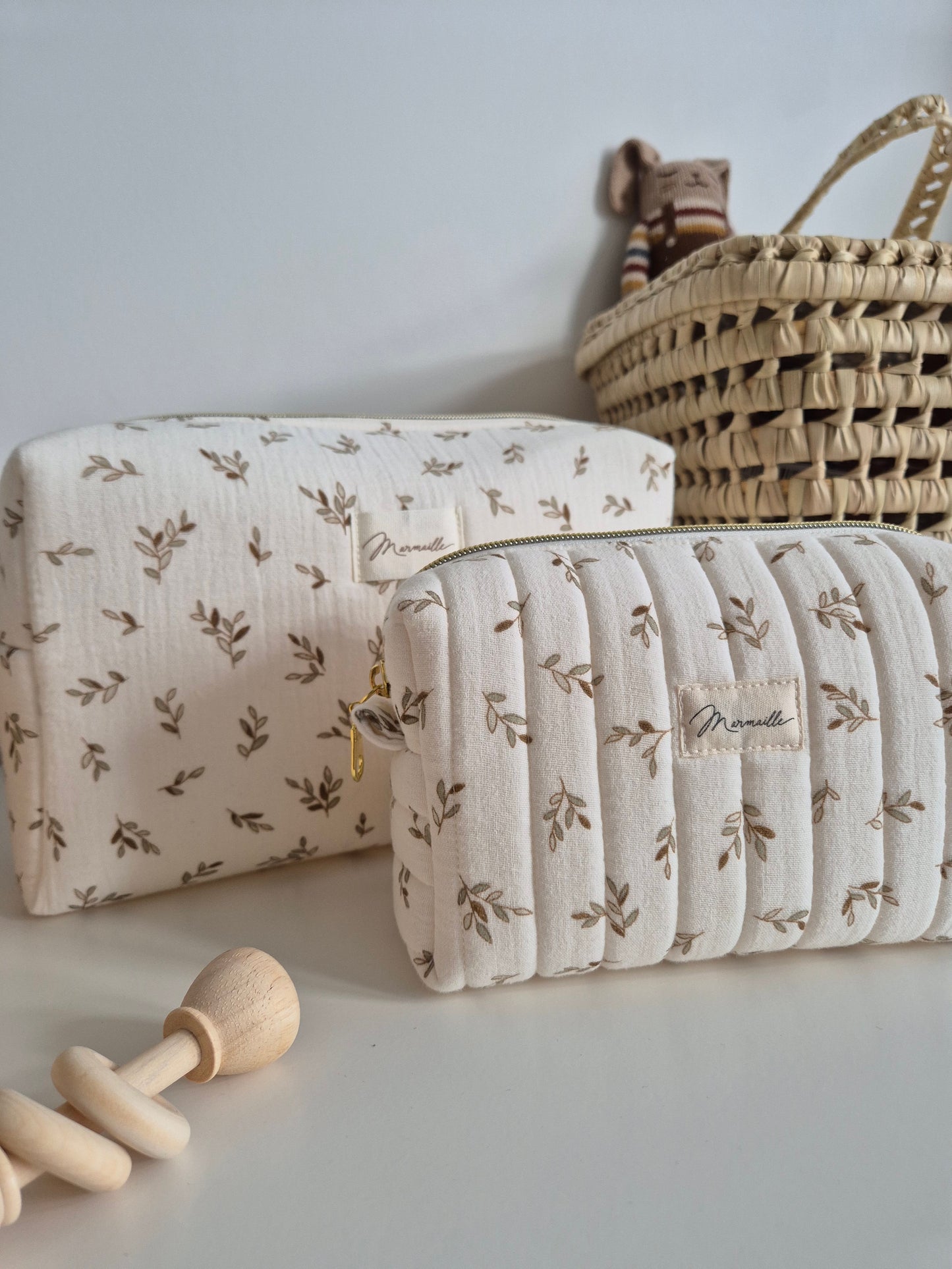 Trousse de toilette - feuilles