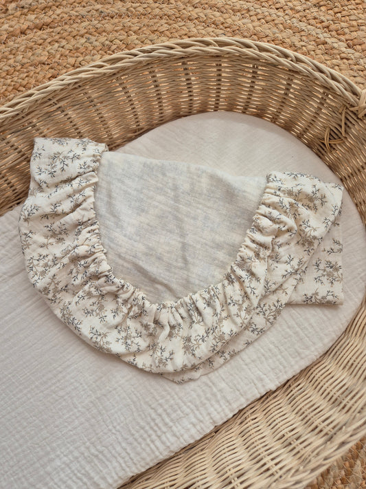 Drap housse pour couffin - bouquet