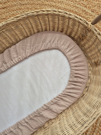 Drap housse pour couffin - galet