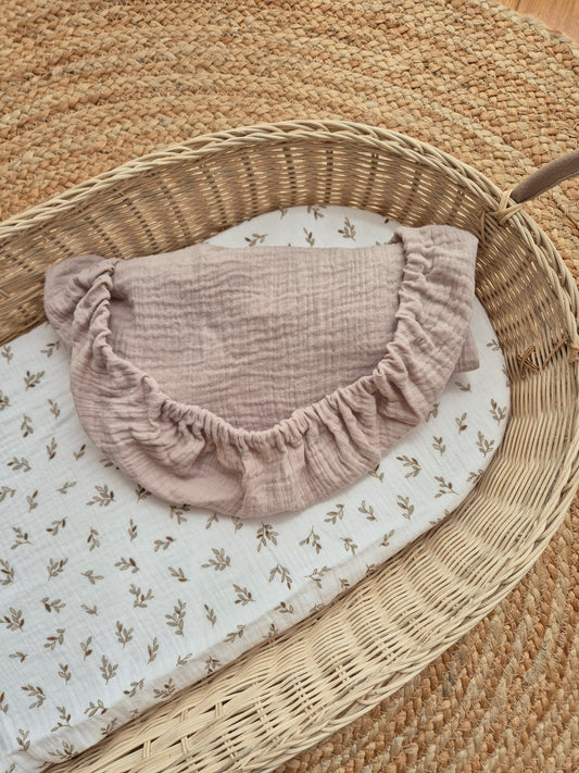 Drap housse pour couffin - galet