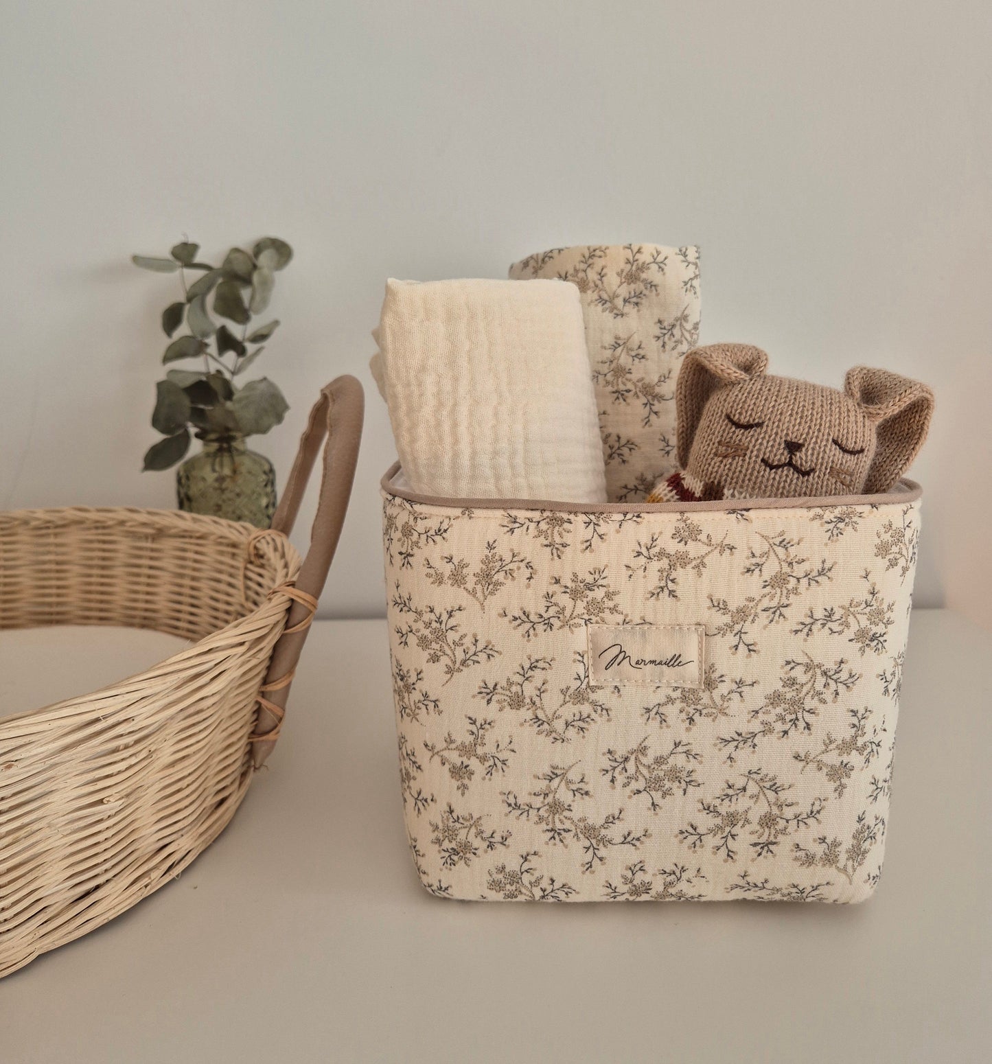 Panière de rangement - bouquet