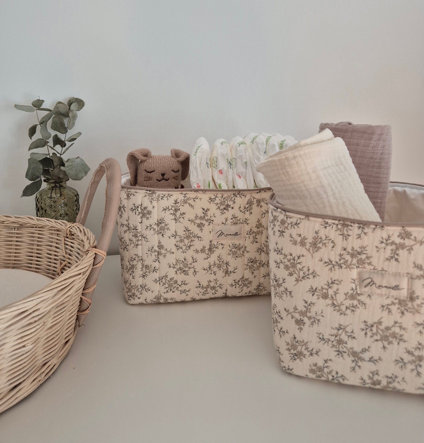 Panière de rangement - bouquet