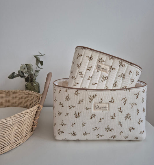 Panière de rangement - feuilles