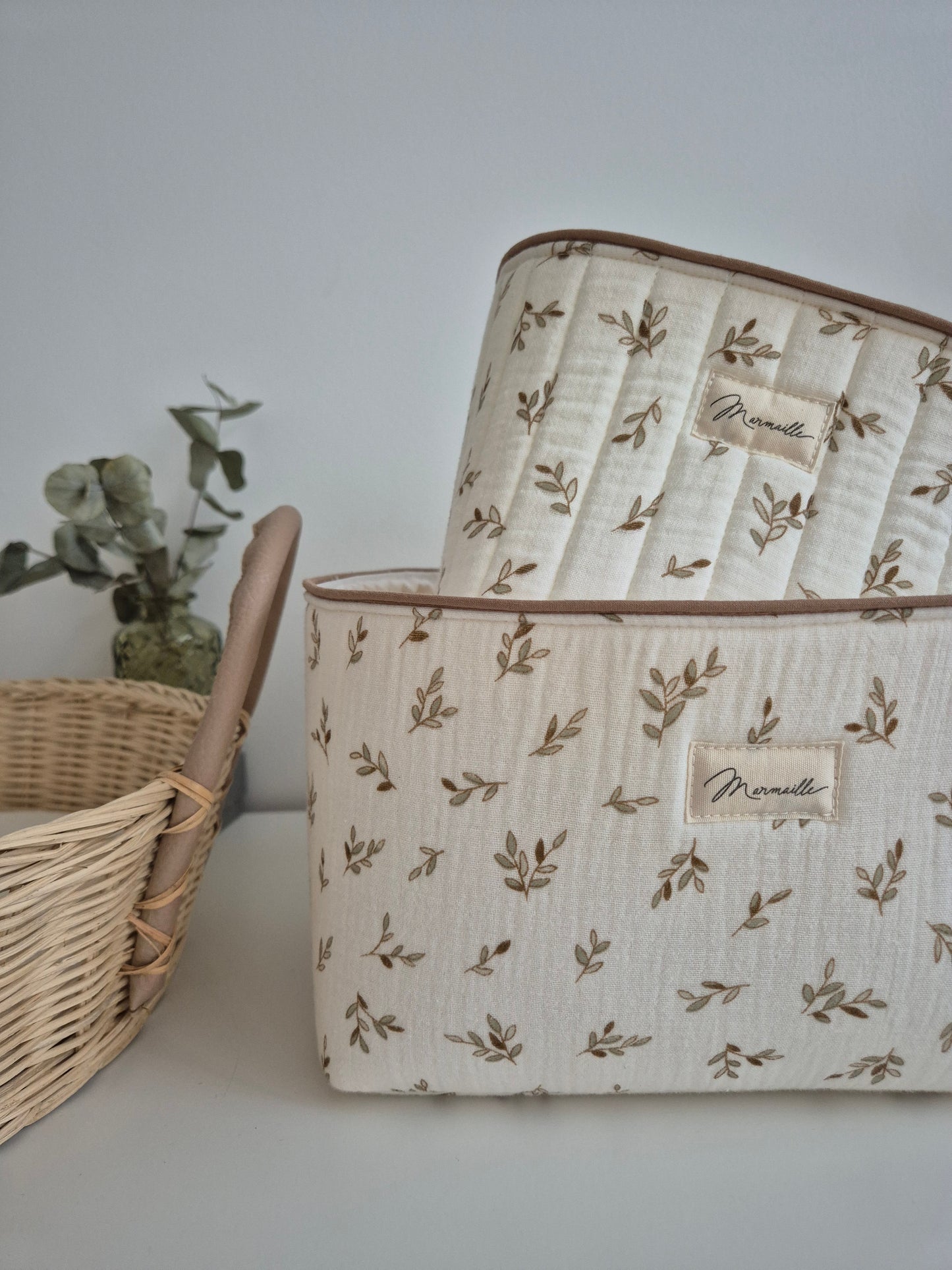 Panière de rangement - feuilles