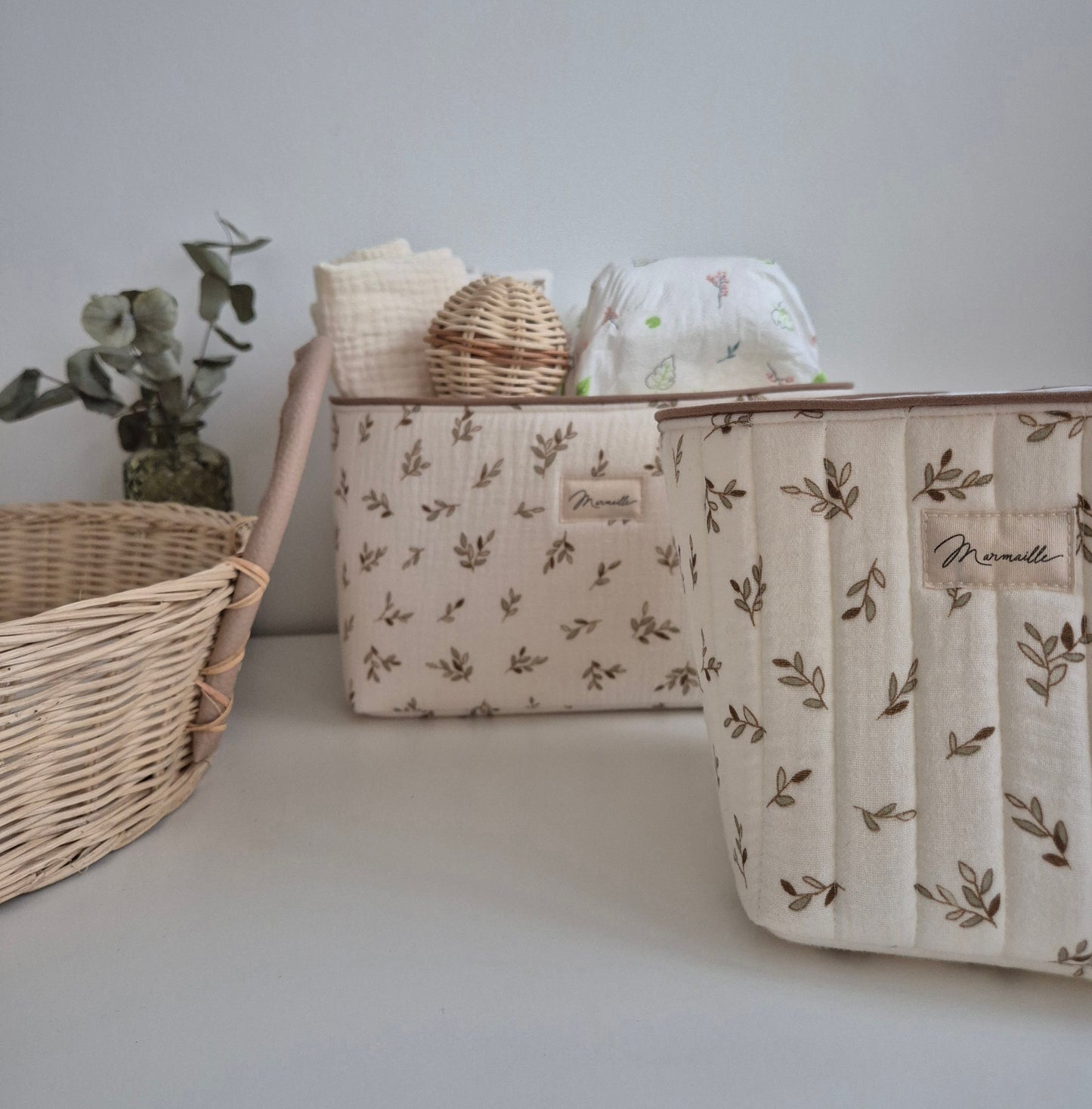 Panière de rangement - feuilles