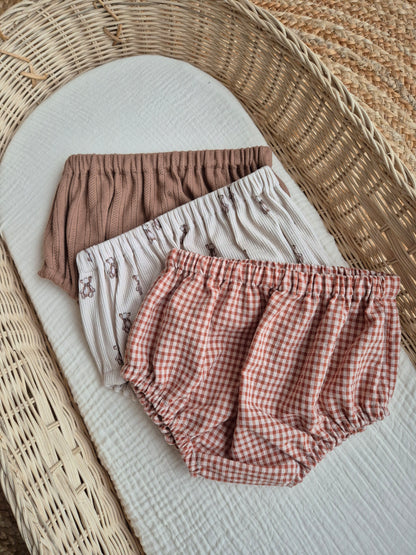 Bloomer - pointelle marron glacé