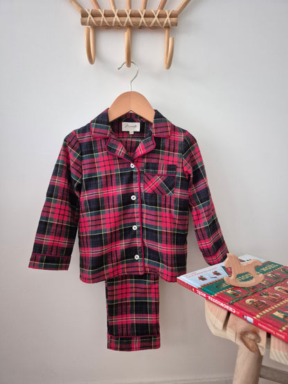 Pyjama chemise mixte - tartan mixte