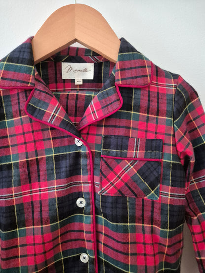 Pyjama chemise mixte - tartan mixte