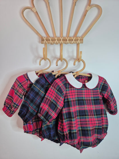 Barboteuse - tartan mixte