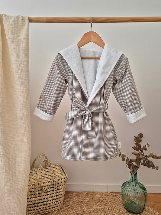 Peignoir - mini vichy sable